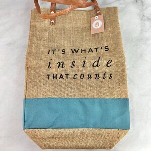 decocrated Market Reusable Burlap Tote